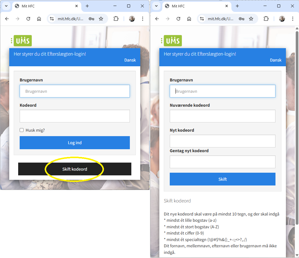 Screenshot af siden mit.hfc.companyoung.com